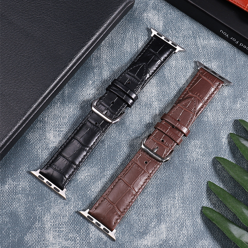 Alexander Leather Strap for Apple Watch - Dark Brown Apple Watch Band - Image 4