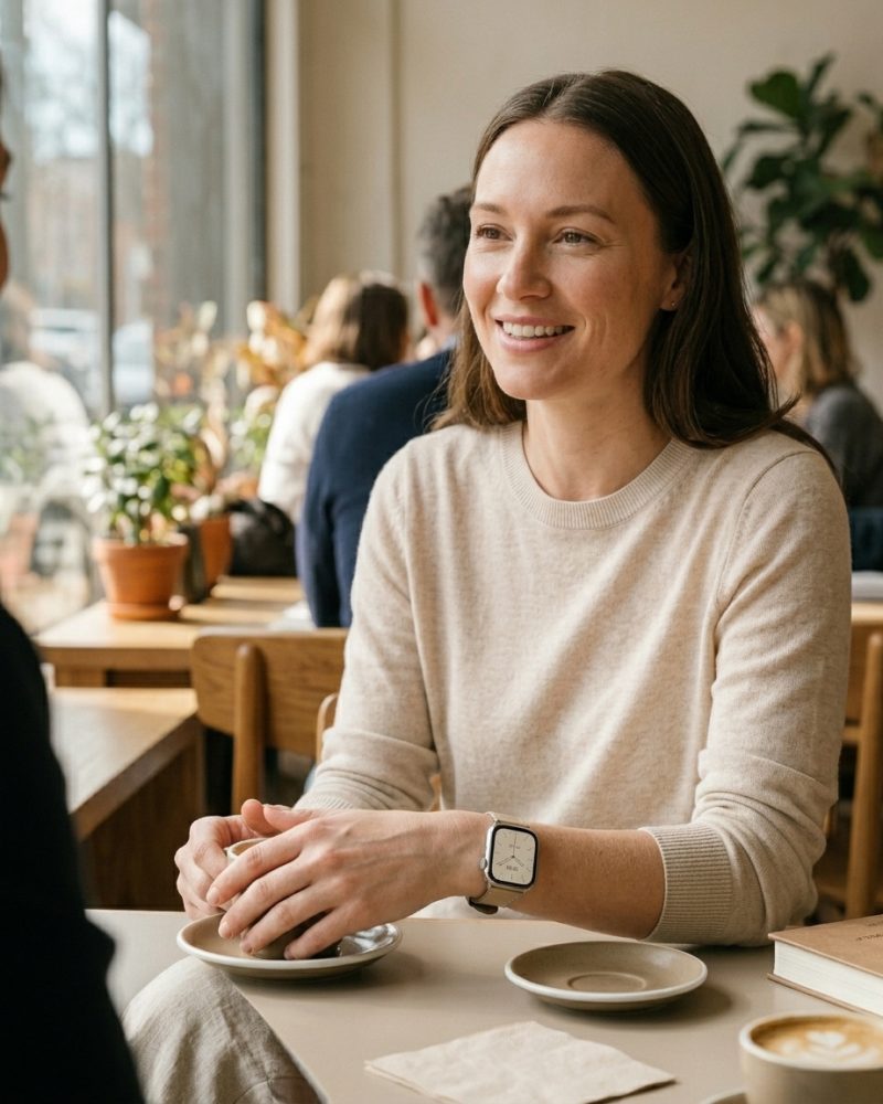 Ally Leather Band for Apple Watch - Apricot - Image 4
