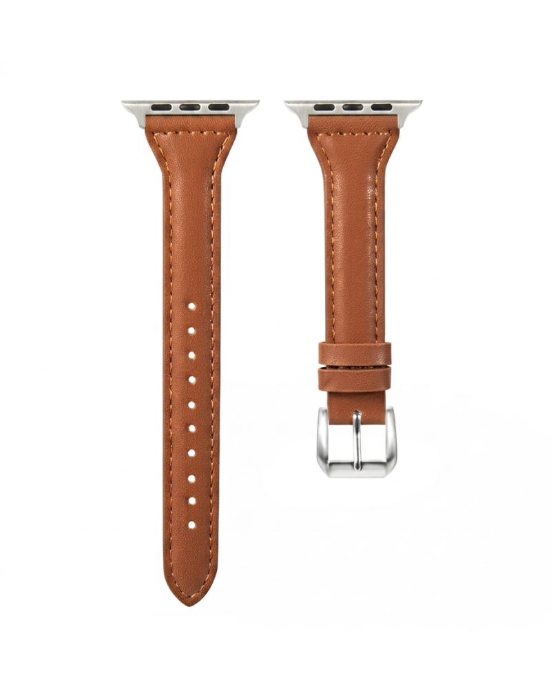 Alternative view of Ally Leather Band for Apple Watch - Brown