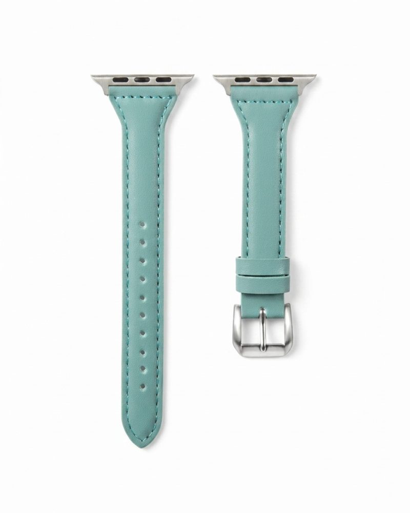 Alternative view of Ally Leather Band for Apple Watch - Green Bamboo