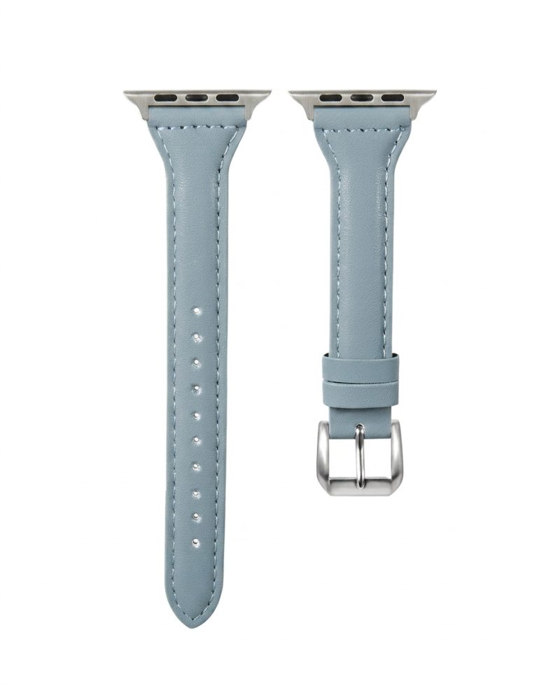Alternative view of Ally Leather Band for Apple Watch - Haze Blue