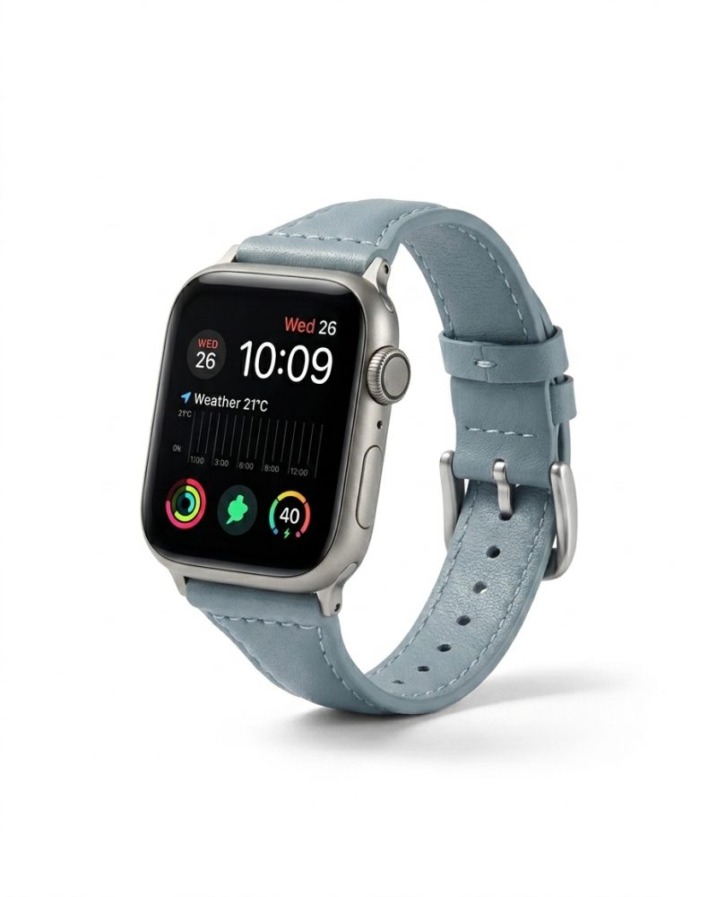 Ally Leather Band for Apple Watch - Haze Blue