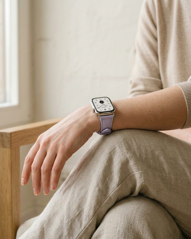 Ally Leather Band for Apple Watch - Violet - Image 3