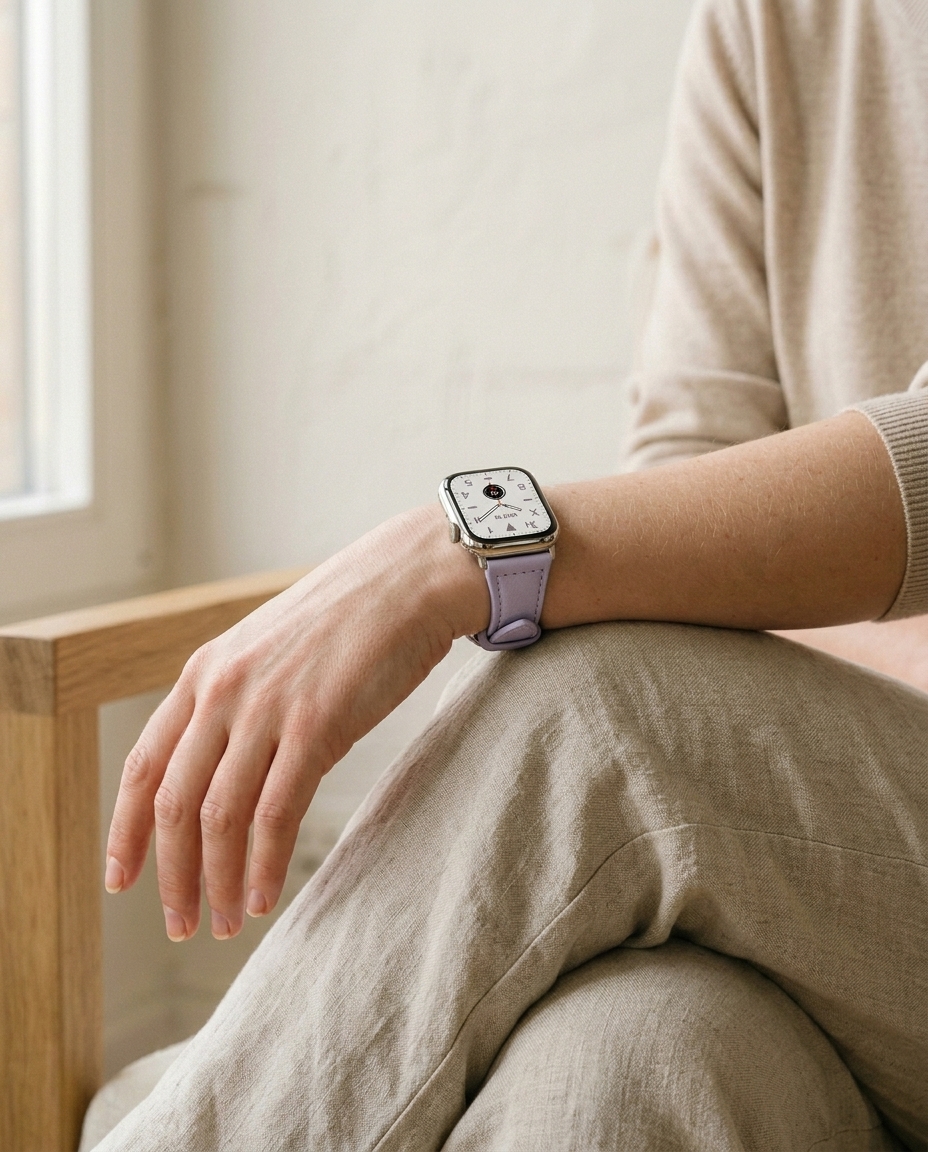 Ally Leather Band for Apple Watch - Violet - Image 3
