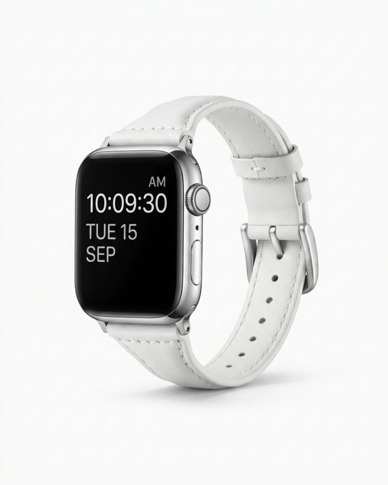 Ally Leather Band for Apple Watch - White