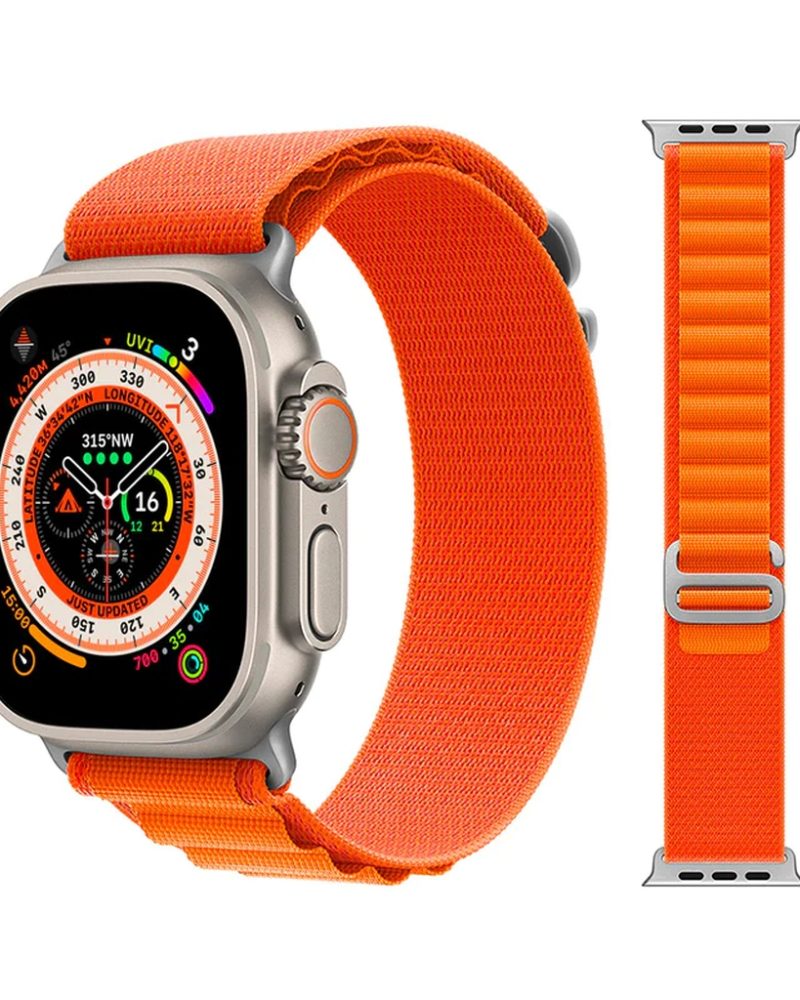 Alpine Loop Band For Apple Watch in Orange