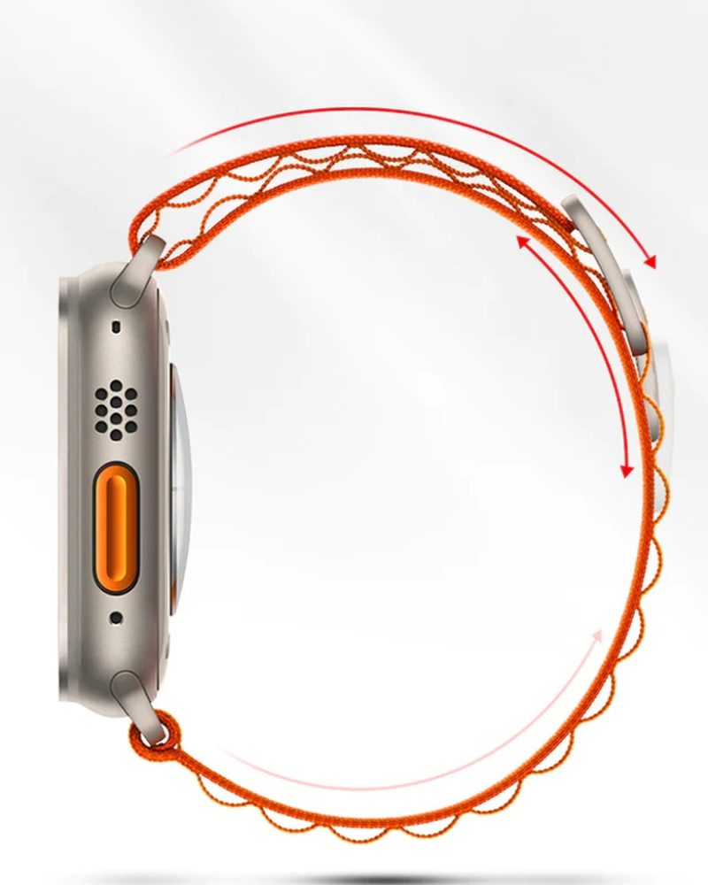 Alpine Loop Band For Apple Watch in Orange - Image 8