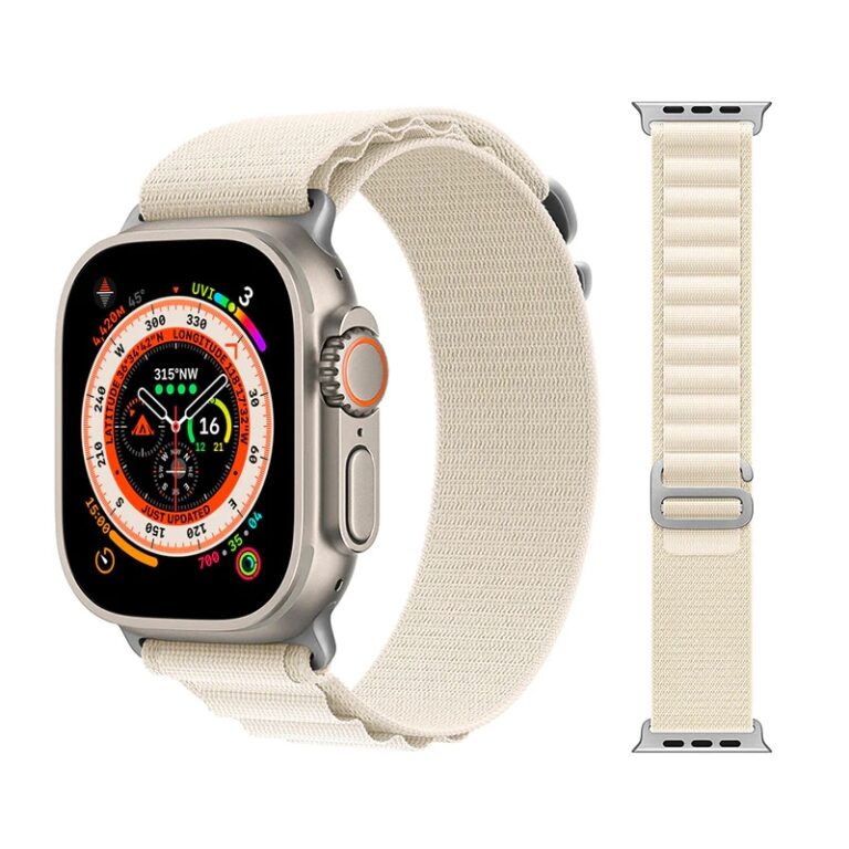 Alpine Loop Band For Apple Watch in Starlight - Apple Watch Straps ...