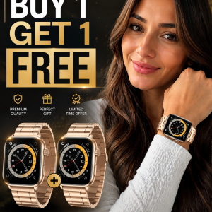 Model wearing Rose Gold Slim Stainless Steel Band for Apple Watch Apple Watch band