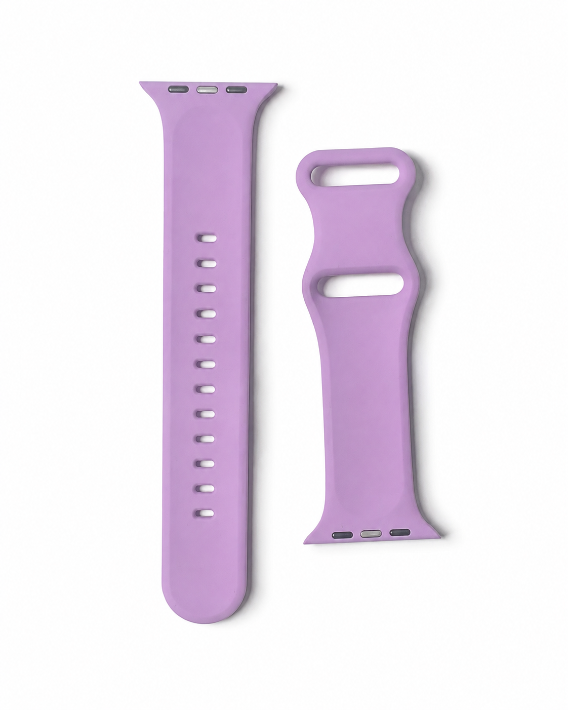 Model wearing FloraFit Sport Band for Apple Watch – Lavender Purple Apple Watch band