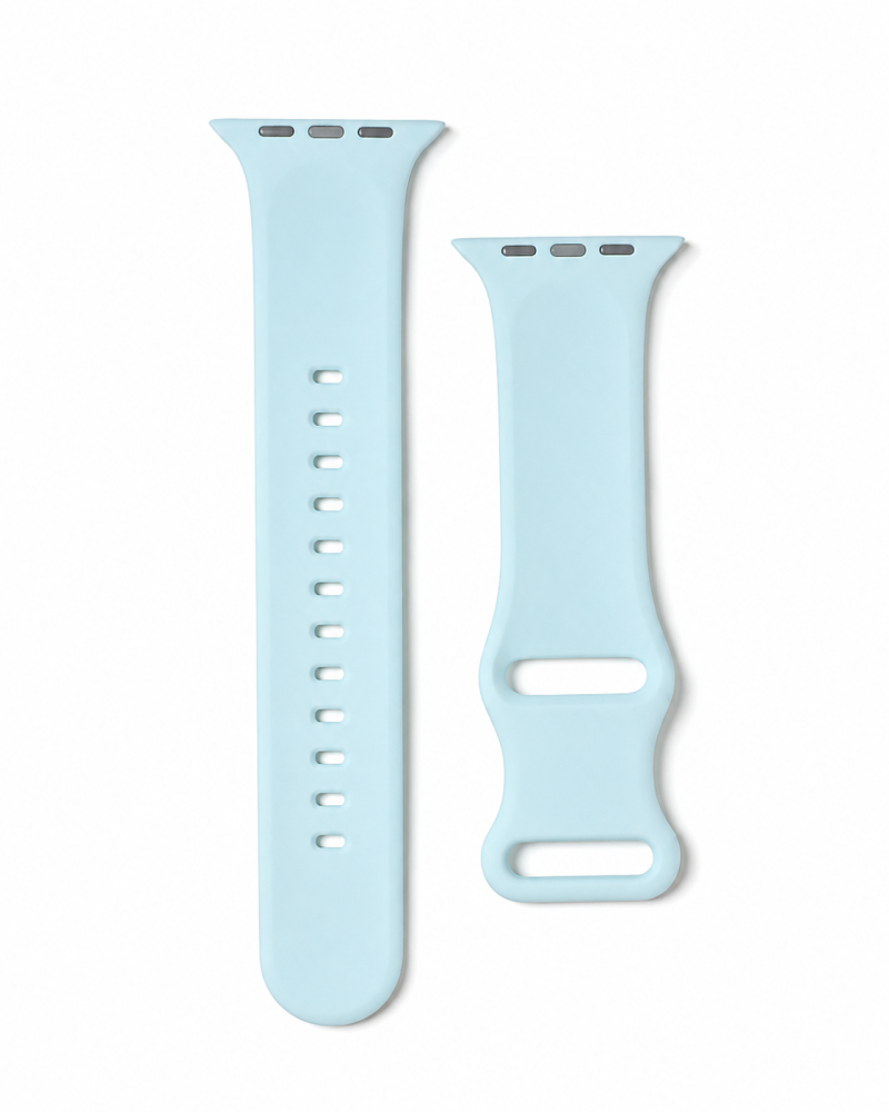 Model wearing FloraFit Sport Band for Apple Watch – Light Green Apple Watch band