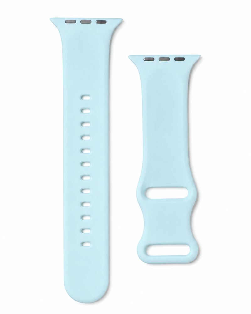 Model wearing FloraFit Sport Band for Apple Watch – Light Green Apple Watch band