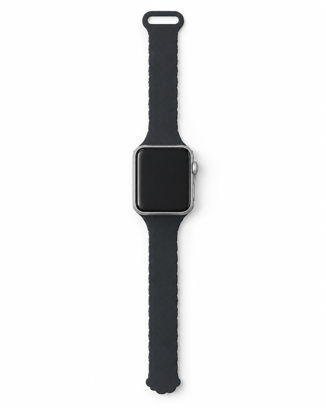 Model wearing Paw Print Magnetic Band for Apple Watch – Black Apple Watch band