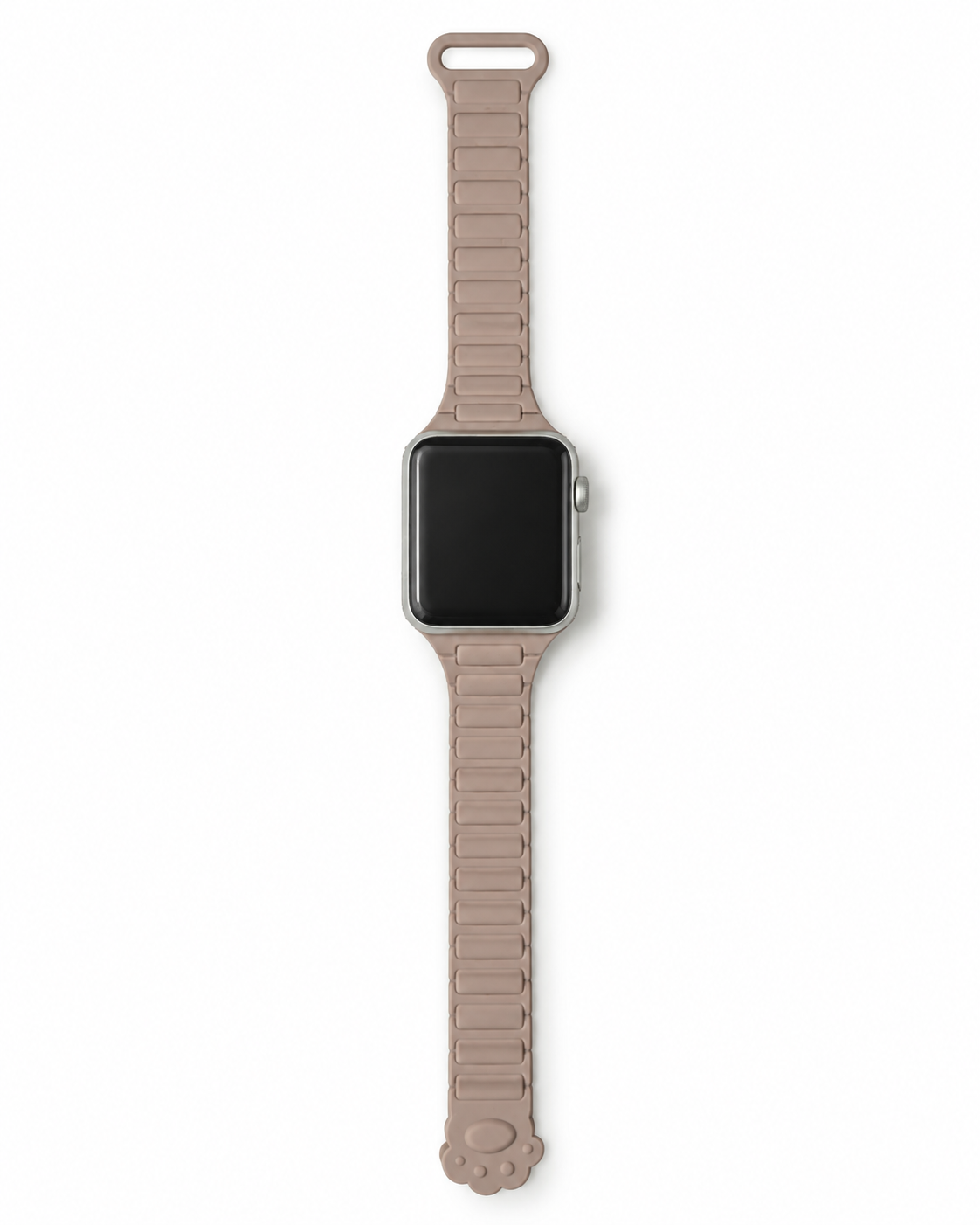 Model wearing Paw Print Magnetic Band for Apple Watch – Milk Tea Apple Watch band