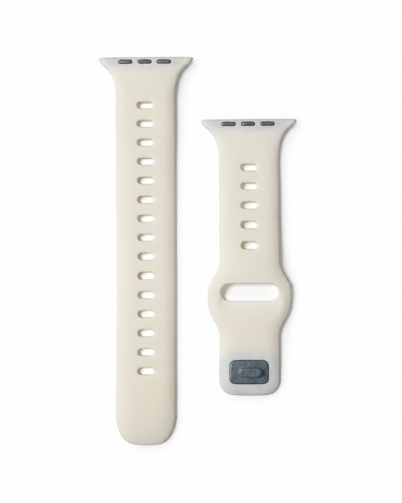 Model wearing Sport Strap Raw for Apple Watch – Glow in the Dark Apple Watch band