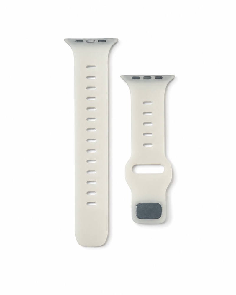 Model wearing Sport Strap Raw for Apple Watch – Glow in the Dark Apple Watch band