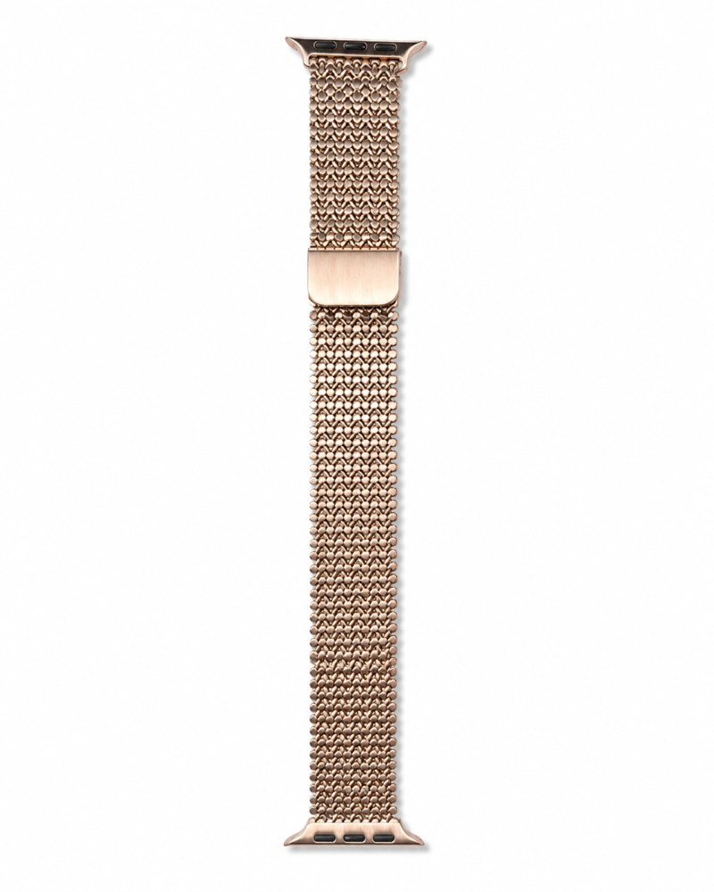 Model wearing Zoe Magnetic Band for Apple Watch – Vintage Rose Gold Apple Watch band