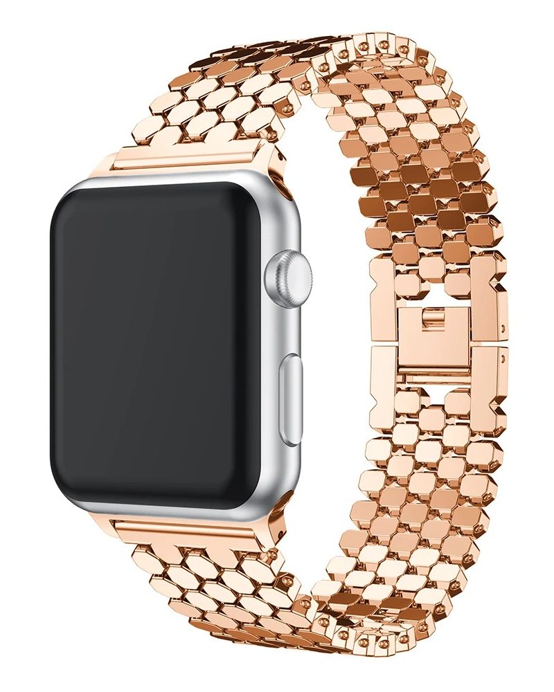 Aspen Bracelet Band For Apple Watch - Rose Gold
