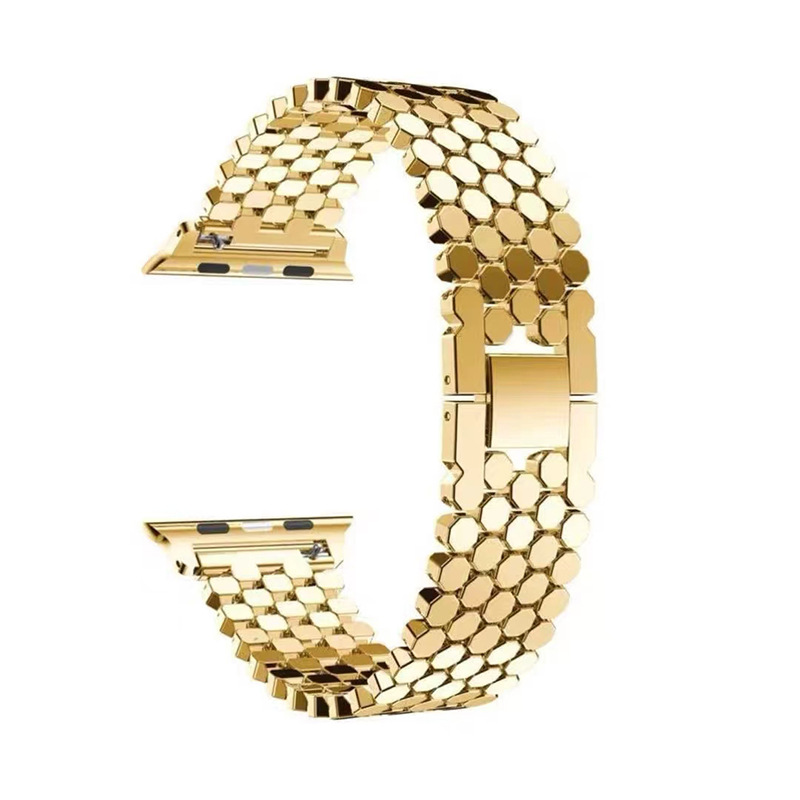 Alternative view of Aspen Metal Band for Apple Watch - Gold
