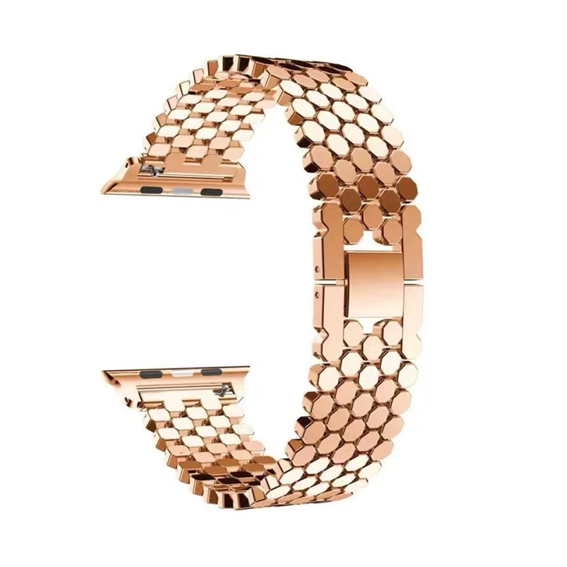 Alternative view of Aspen Metal Band for Apple Watch - Rose Gold