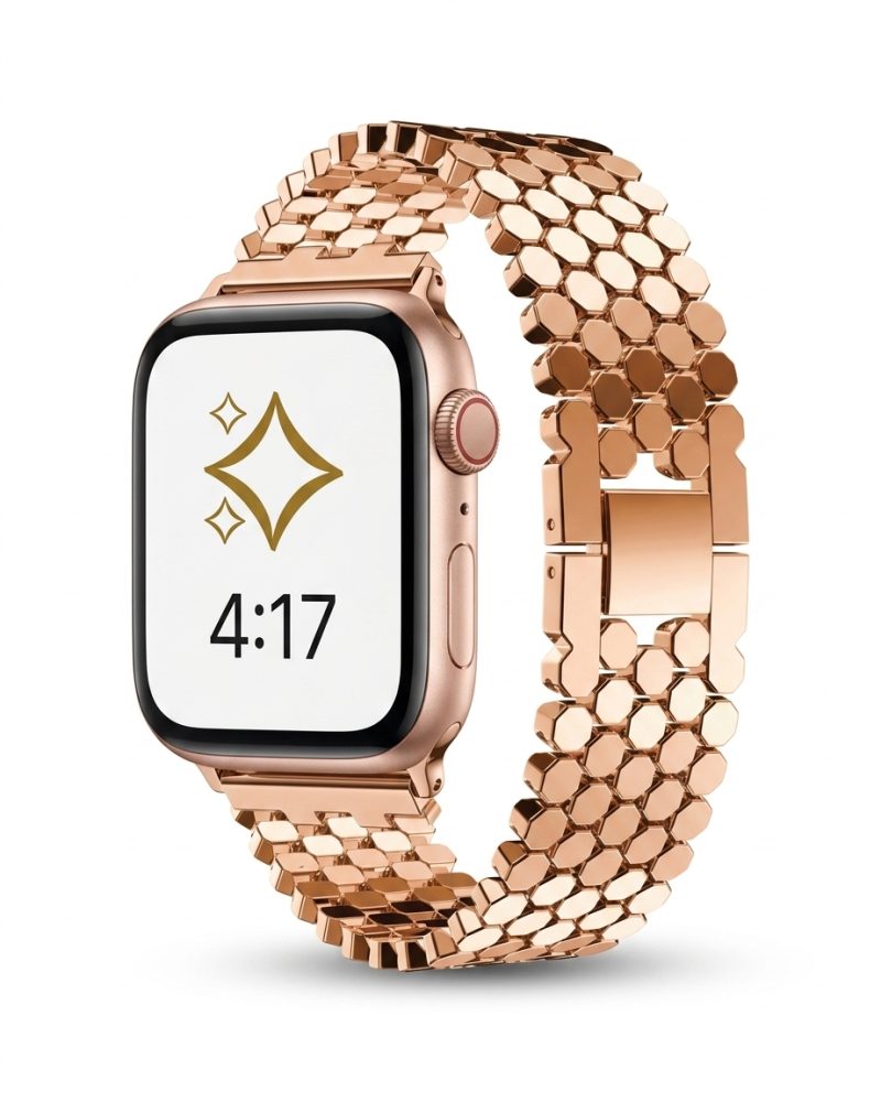 Aspen Metal Band for Apple Watch - Rose Gold