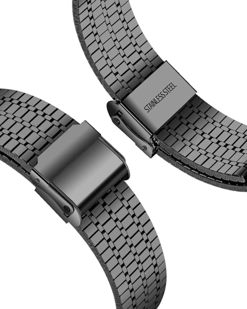 Black Matrix Stainless Steel Band for Apple Watch - Image 3