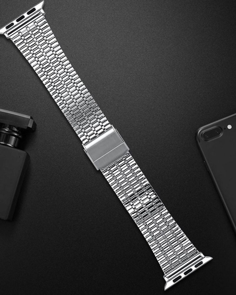 Black Matrix Stainless Steel Band for Apple Watch - Image 12