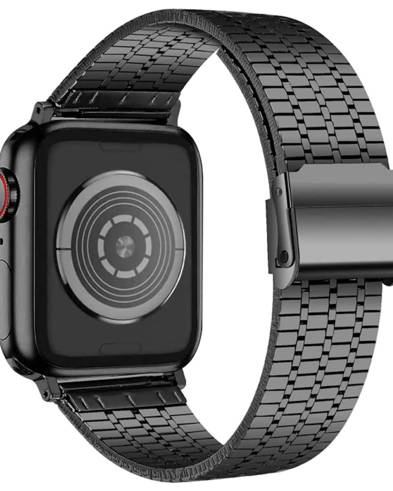 Black Matrix Stainless Steel Band for Apple Watch - Image 8