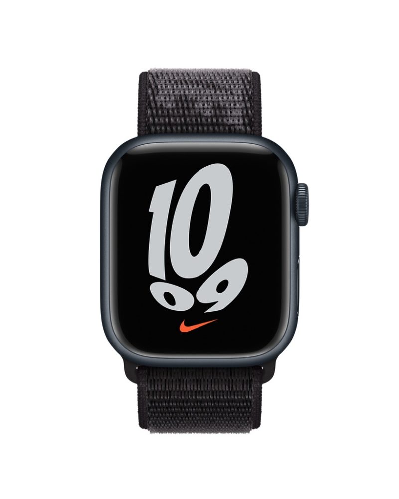Black Sport Loop Active Band For Apple Watch - Image 6