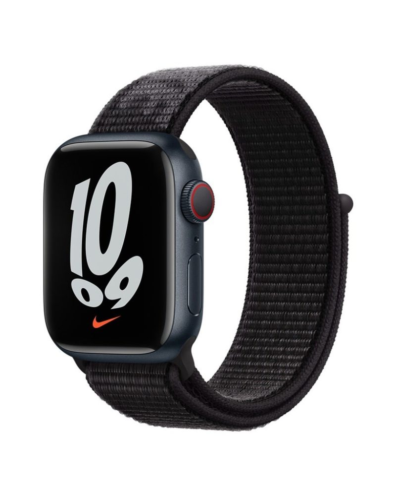 Black Sport Loop Active Band For Apple Watch - Image 5