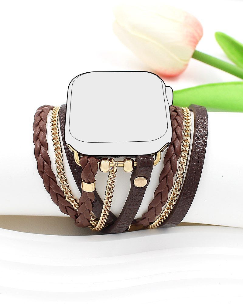 Brie Boho Wrap for Apple Watch - Brown