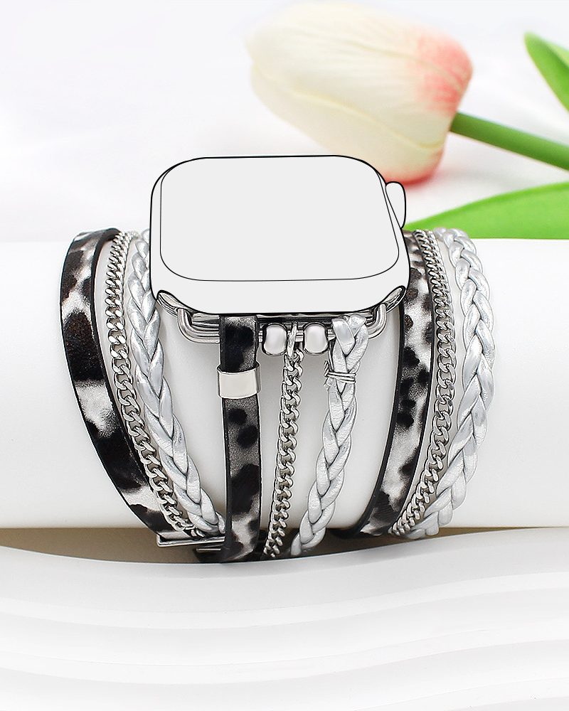 Brie Boho Wrap for Apple Watch - Silver