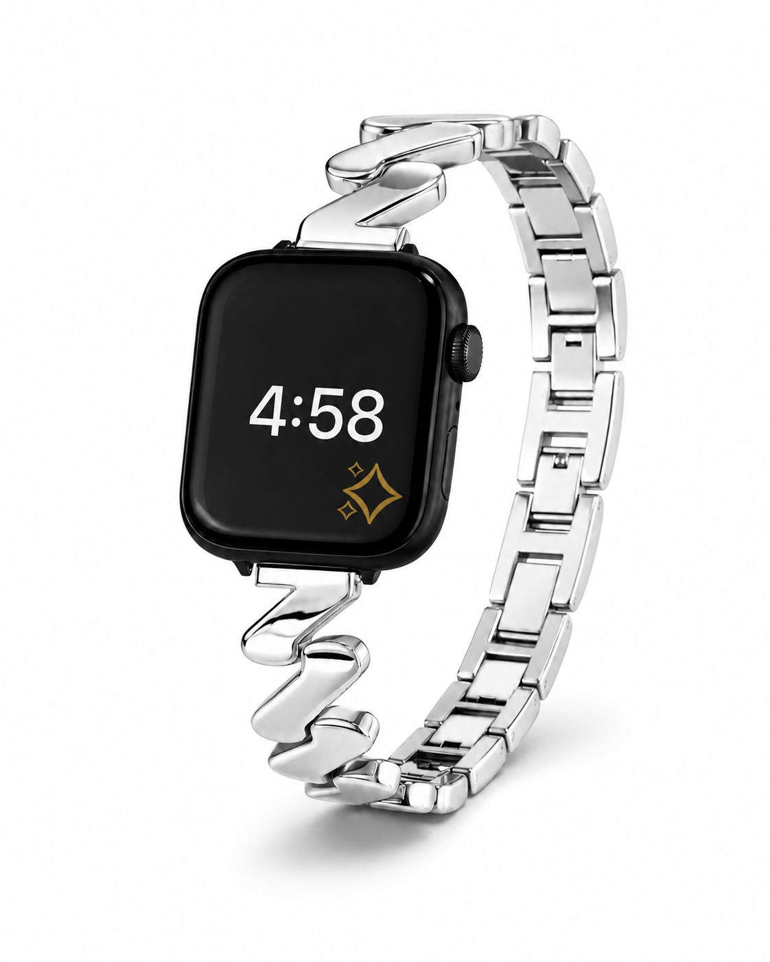 Chloe Steel Band for Apple Watch - Silver