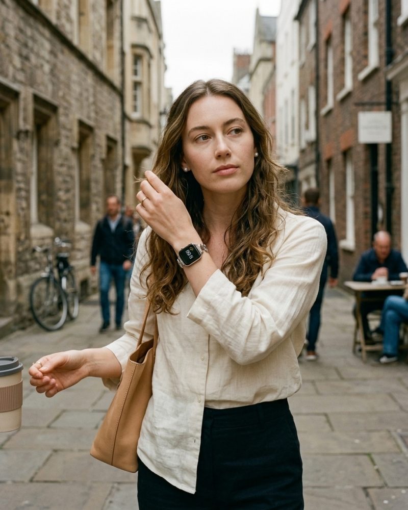Chloe Steel Band for Apple Watch - Silver - Image 4