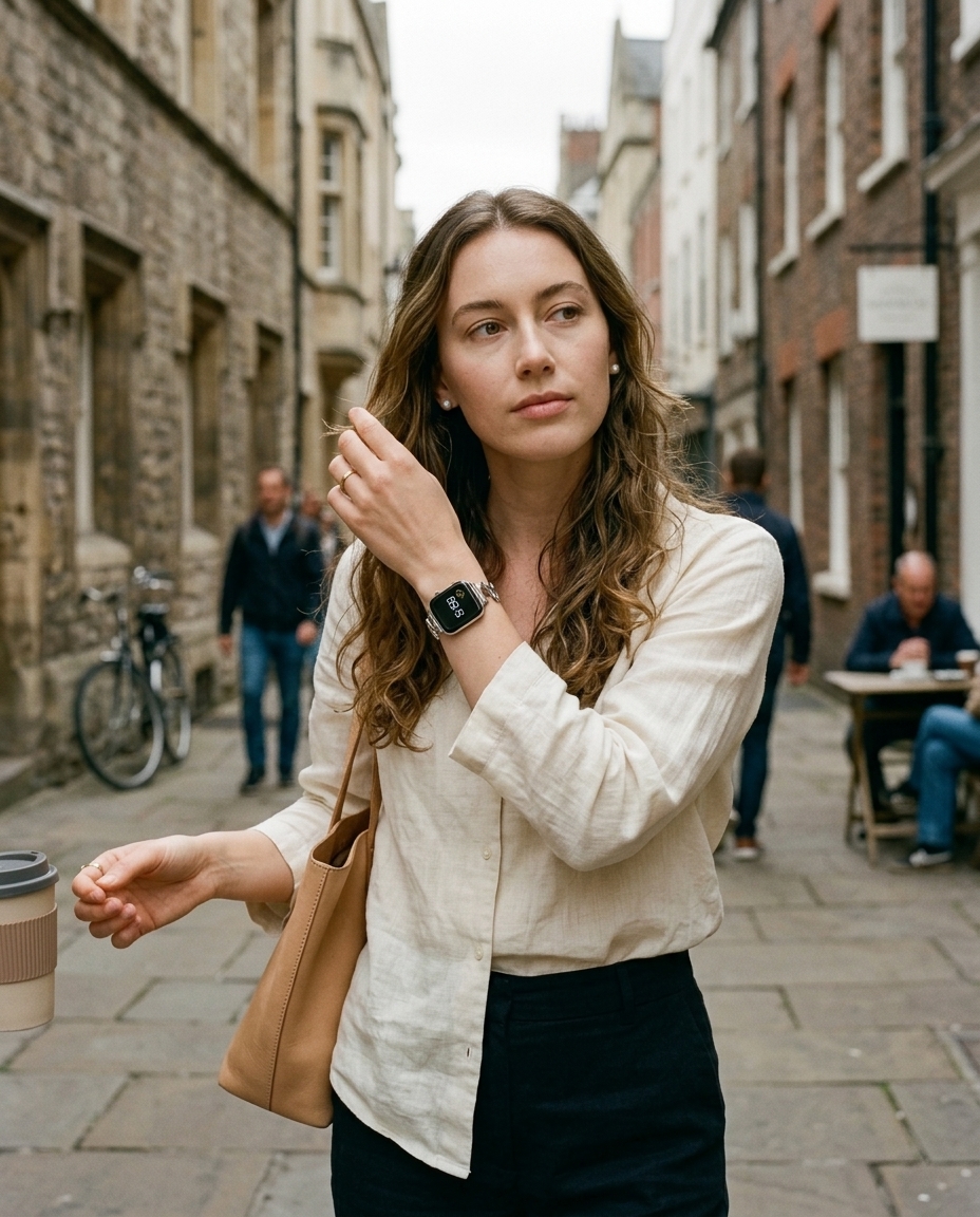 Chloe Steel Band for Apple Watch - Silver - Image 4