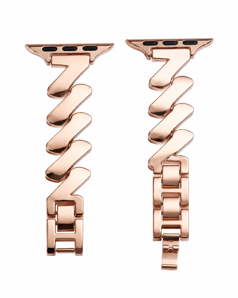 Chloe Steel Band for Apple Watch - Vintage Rose Gold - Image 3