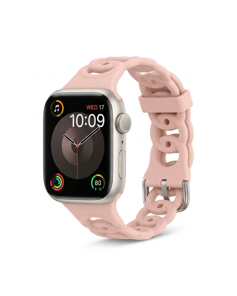 Alternative view of Flexi Silicone Band for Apple Watch - Sandy Pink