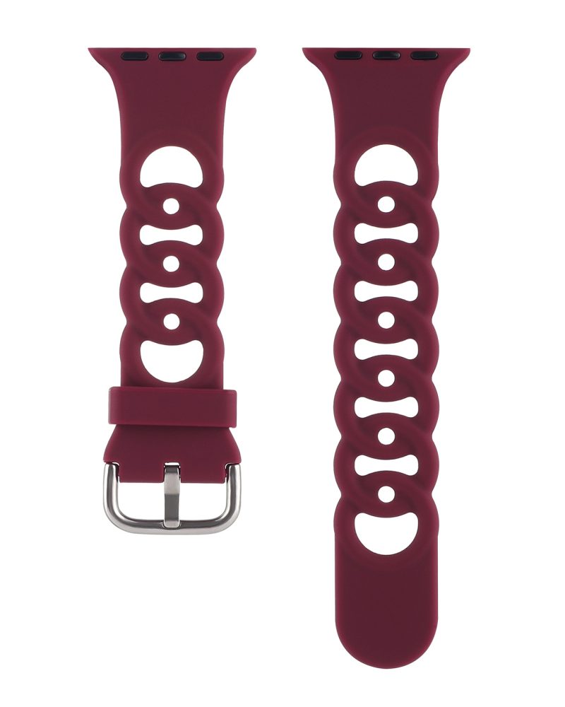 Flexi Silicone Band for Apple Watch - Wine Red