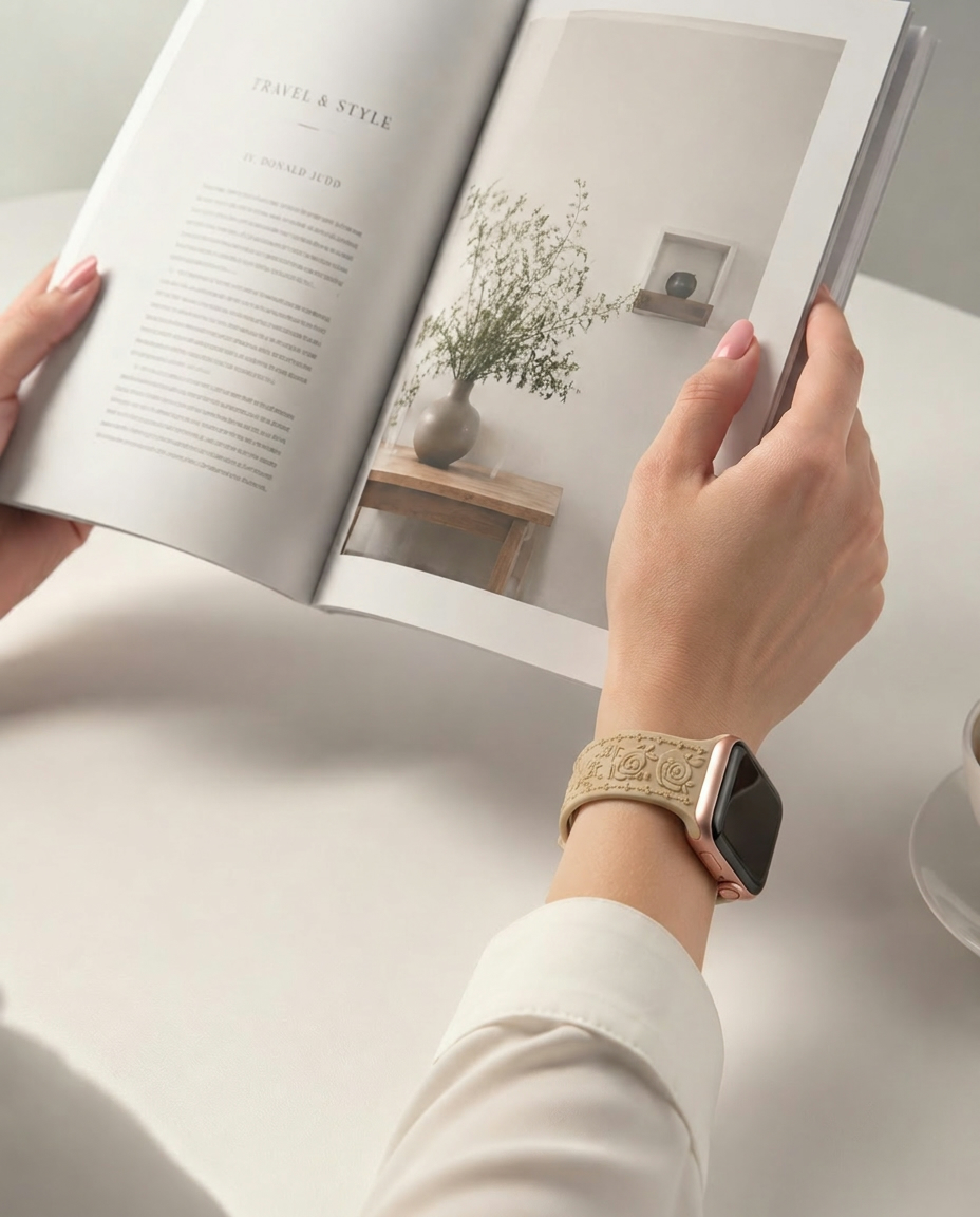 FloraFit Sport Band for Apple Watch - Milk Tea - Image 2