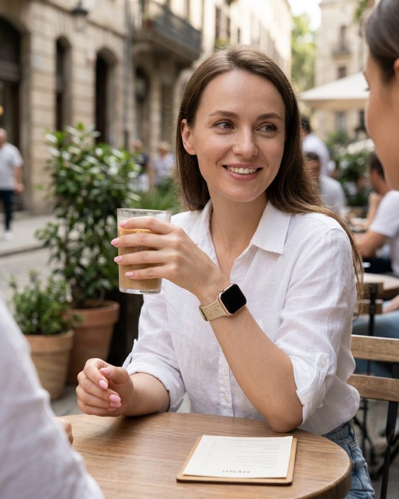 FloraFit Sport Band for Apple Watch - Milk Tea - Image 3