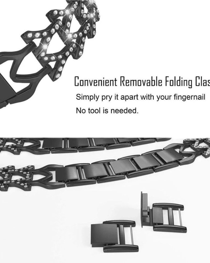 Genevieve Bracelet Band For Apple Watch - Black - Image 3