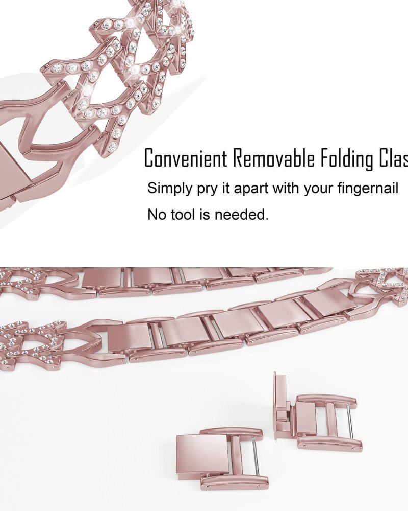 Genevieve Bracelet Band For Apple Watch - Rose Gold - Image 6