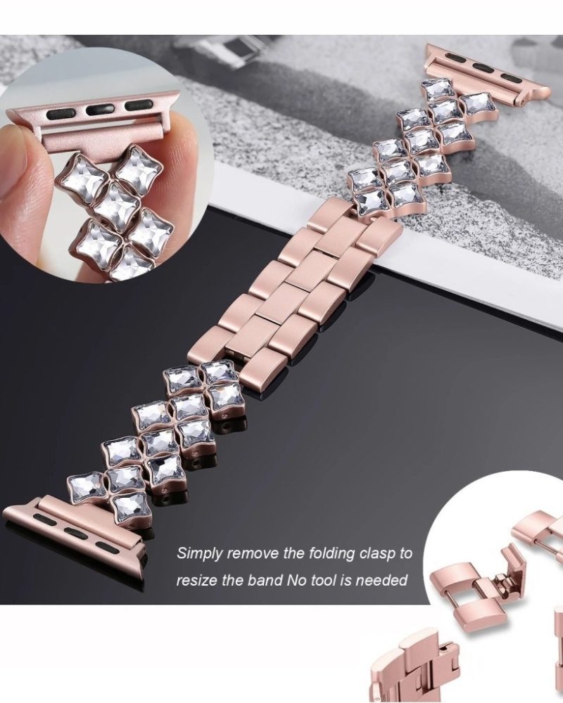 Goddess Lux Bracelet Band For Apple Watch - Rose Pink - Image 3