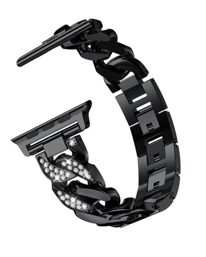 Jersey Bracelet Band For Apple Watch - Black - Image 8