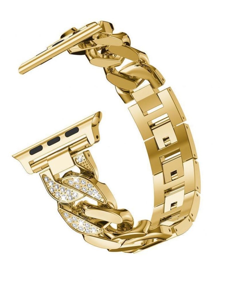 Jersey Bracelet Band For Apple Watch - Gold - Image 3