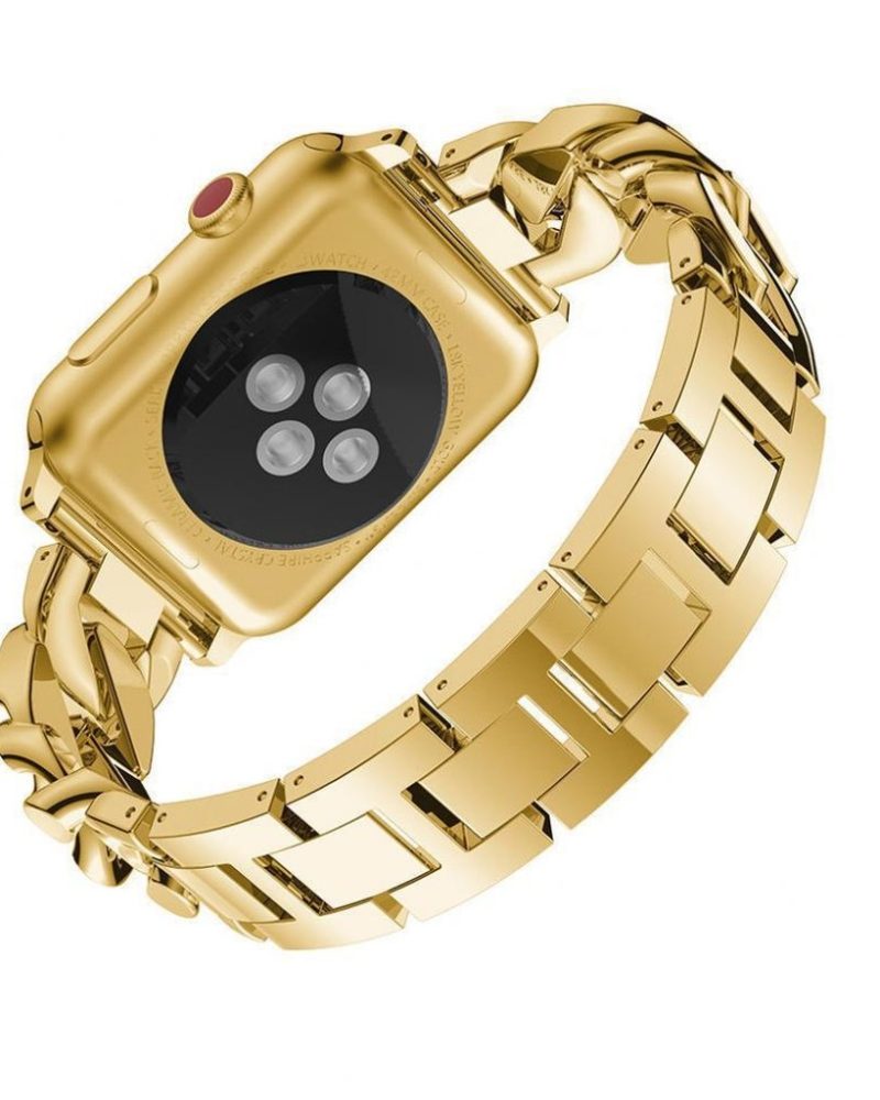 Jersey Bracelet Band For Apple Watch - Gold - Image 8