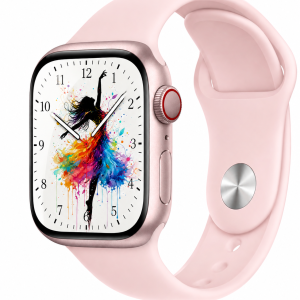 Model wearing New Light Pink Sport Band for Apple Watch Apple Watch band