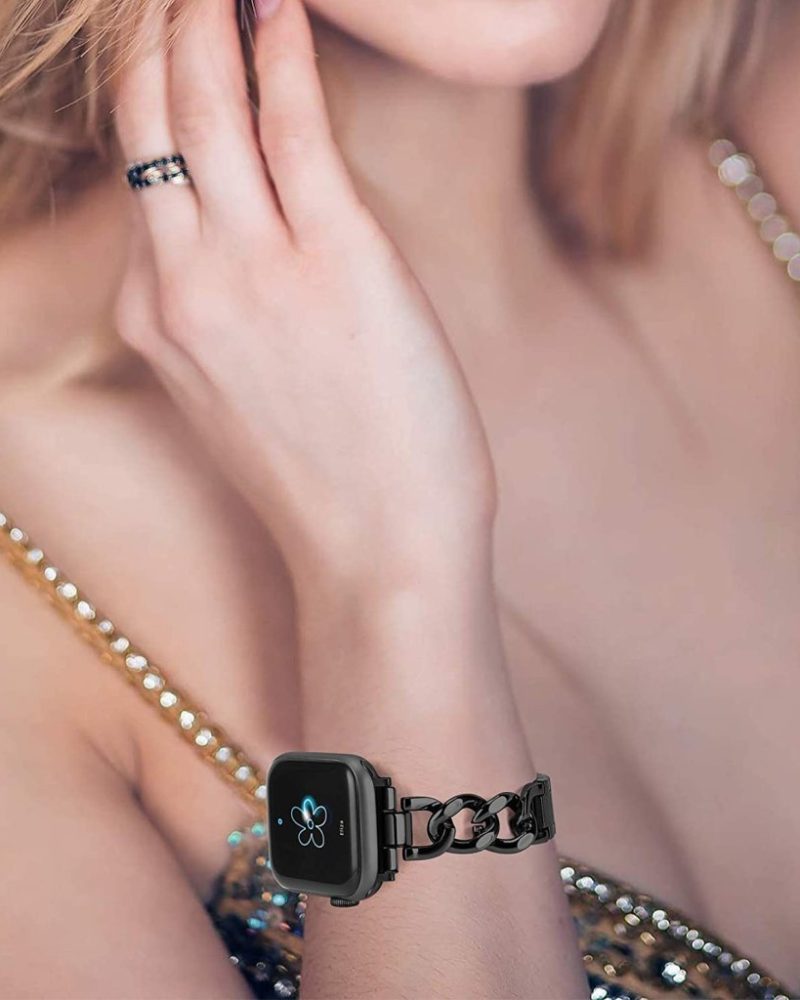 Alternative view of Monte Carlo Bracelet Band For Apple Watch - Black