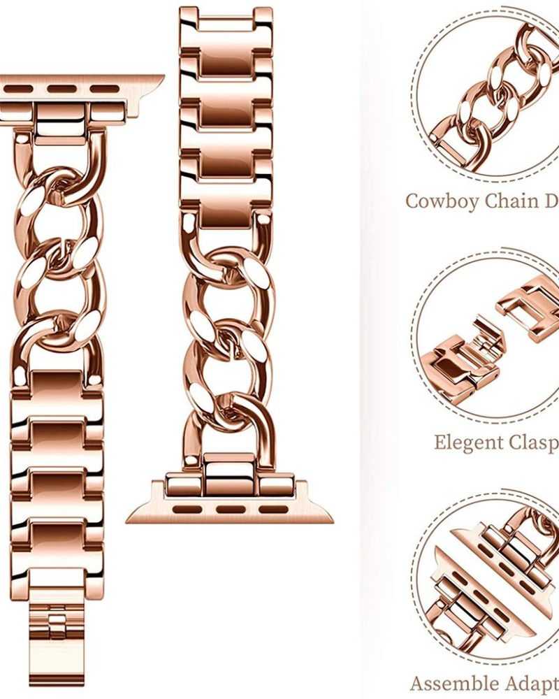 Monte Carlo Bracelet Band For Apple Watch - Rose Gold - Image 7