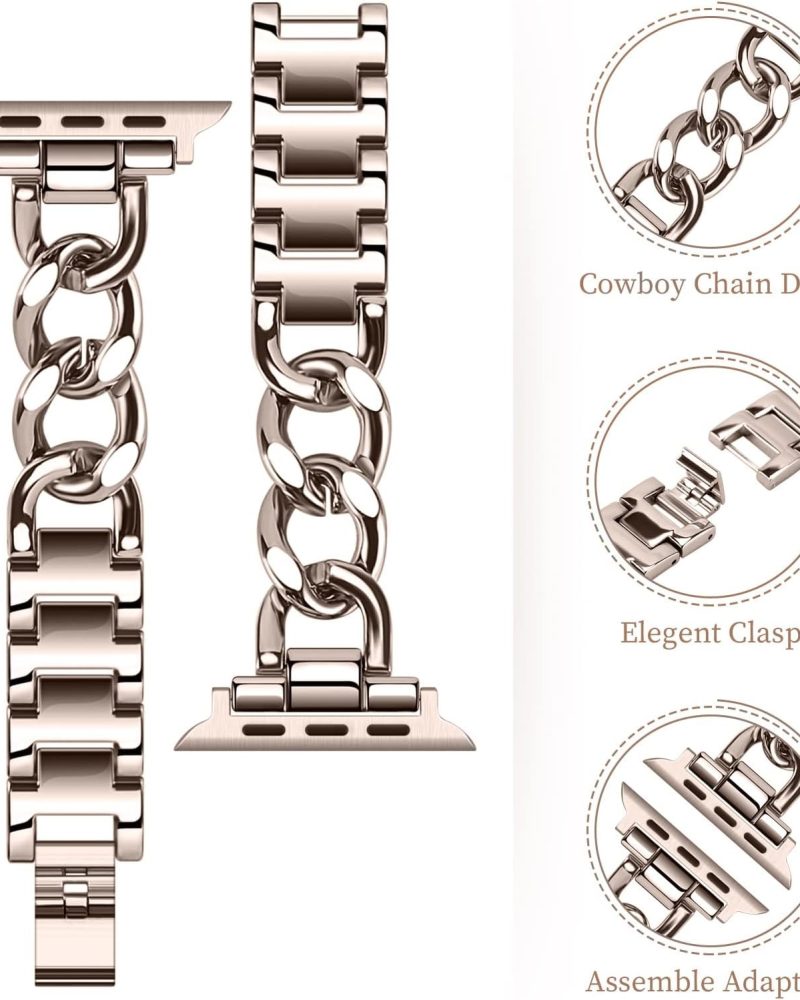 Alternative view of Monte Carlo Bracelet Band For Apple Watch - Starlight